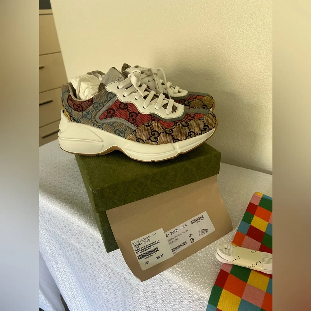 Gucci Rhyton GG Multi Orange. - Picture 9 of 10